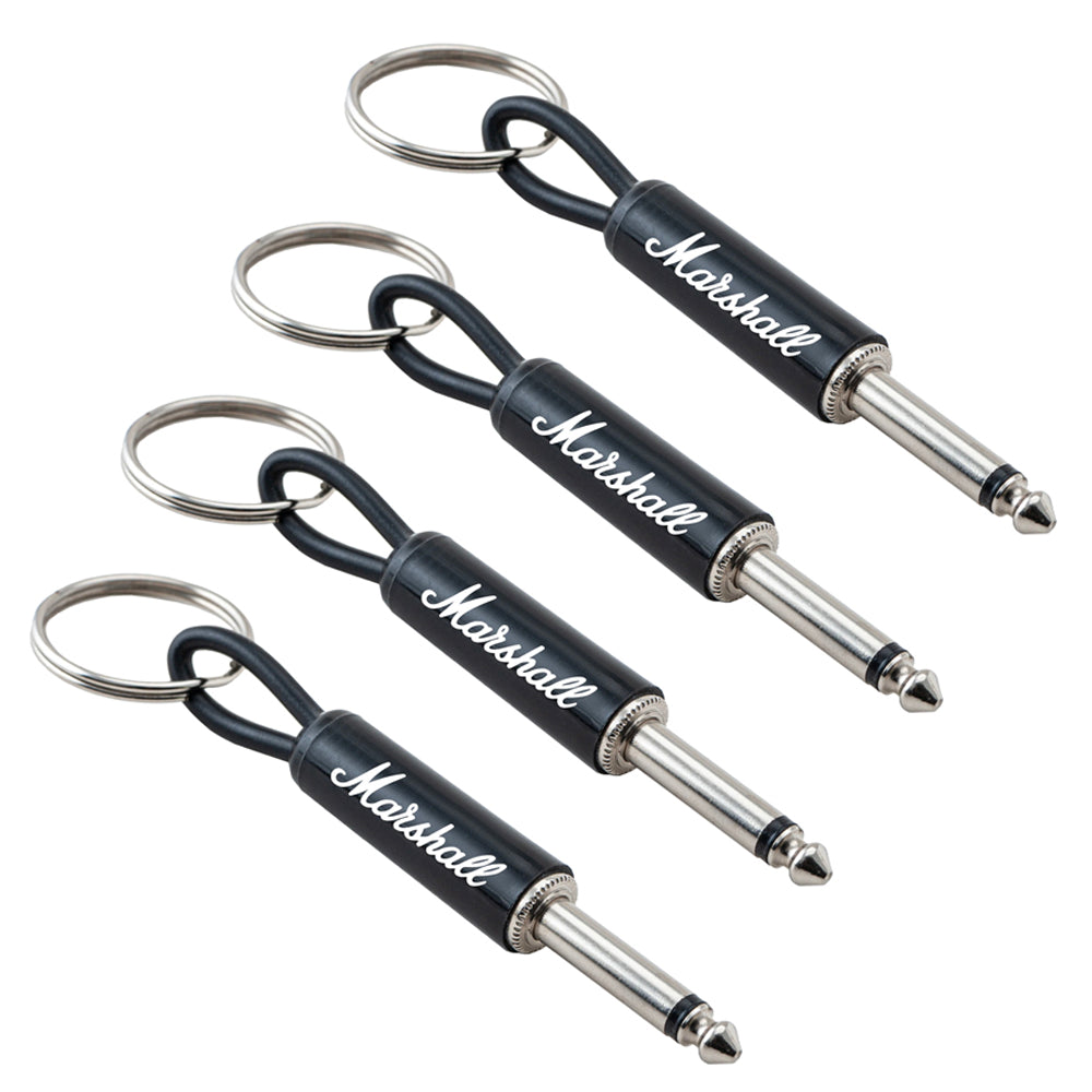 Pluginz Licensed Marshall Guitar Plug Keychains Set of 4