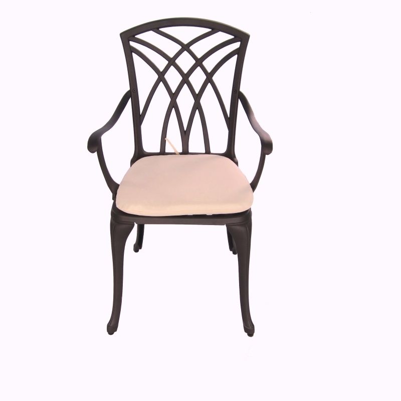 Lattice Cast Aluminium 2 Seater Garden Table Set