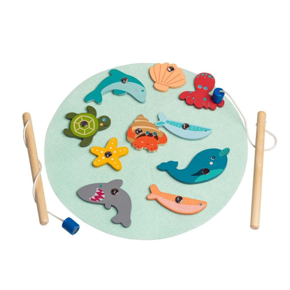 Wooden Magnetic Fishing Game