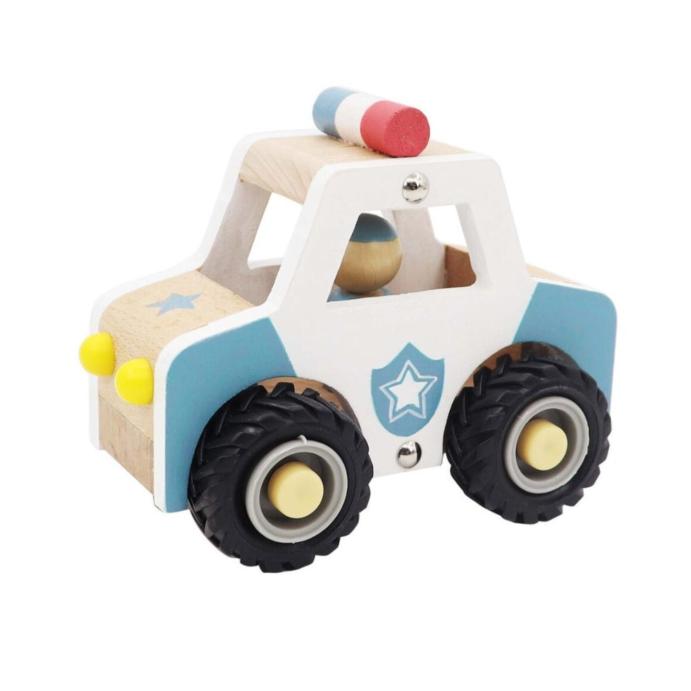 Kids Wooden Toy Vehicle - Police Car