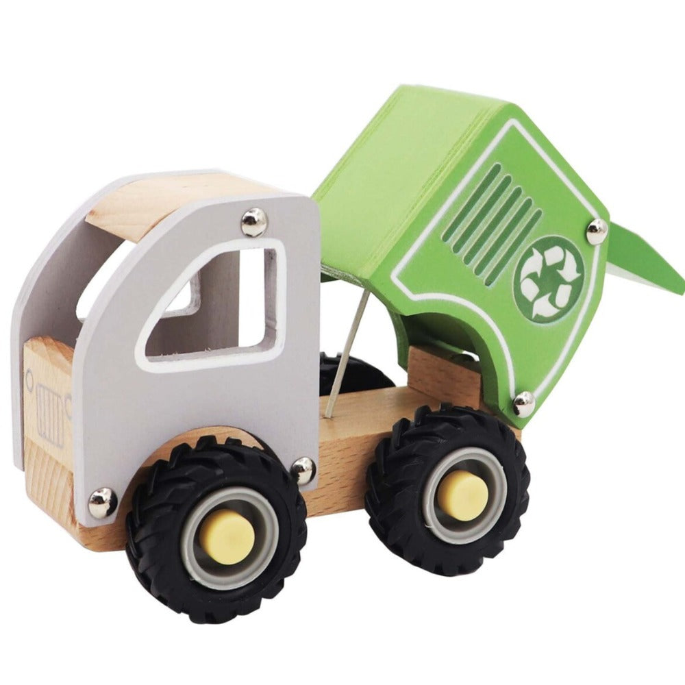 Kids Wooden Vehicle Toys - Recycle Truck