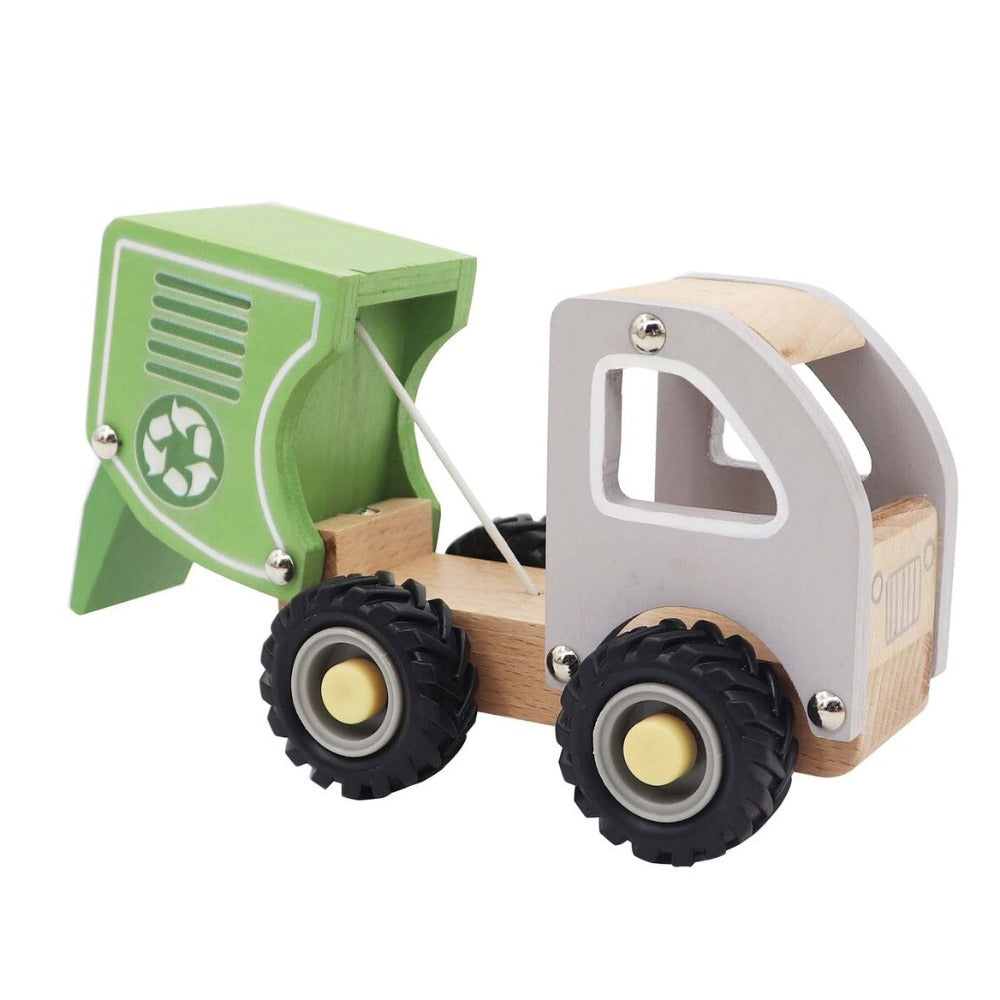 Kids Wooden Vehicle Toys - Recycle Truck