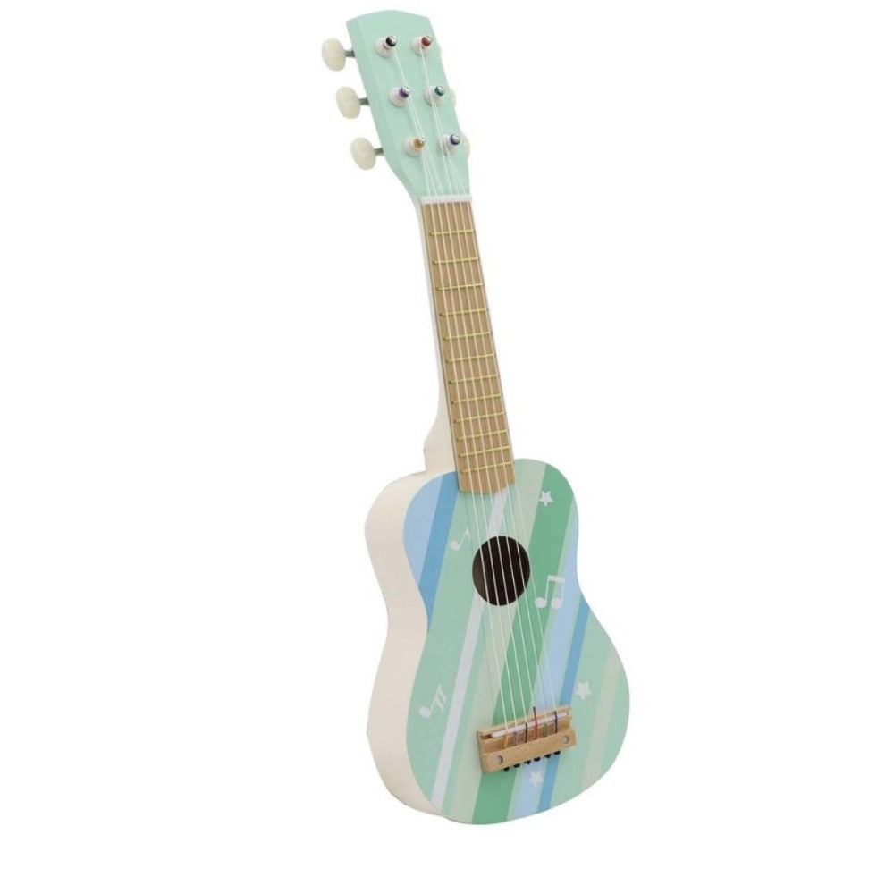 Kids Wooden Guitar Misty Aqua