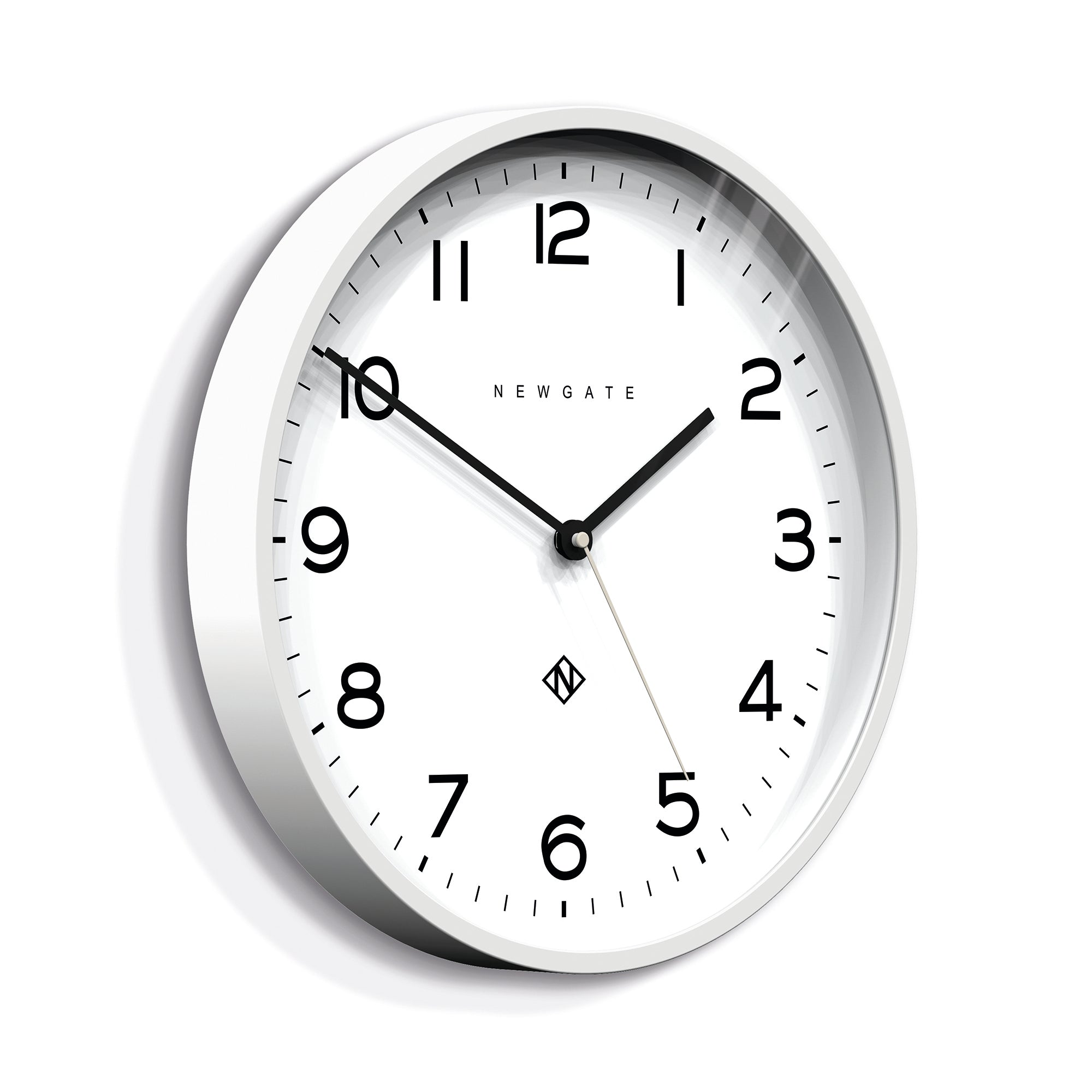 Newgate Echo Number Three Wall Clock Silicone White