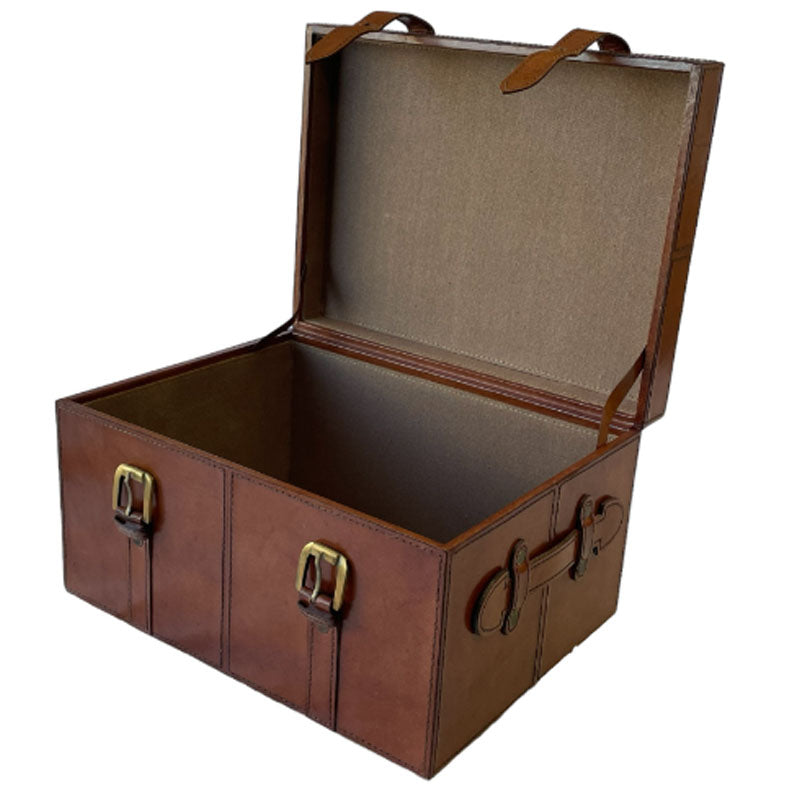 Executive Leather Trunk Box - SMALL (Available in 2 Colors)