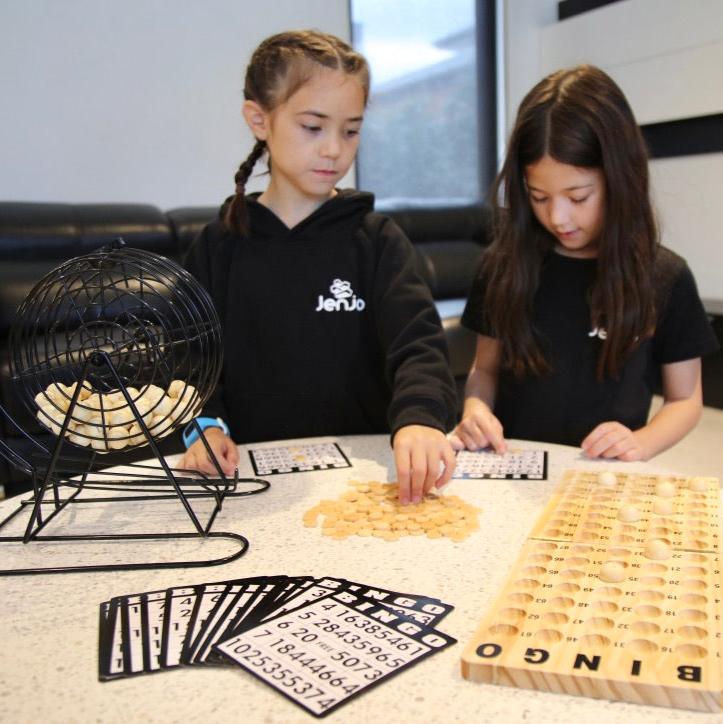 Bingo Multiple Players Game With Metal Cage & Wooden Scoreboard