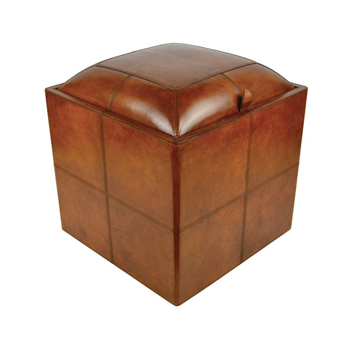 Leather Ottoman with Storage (Available in 3 colors)