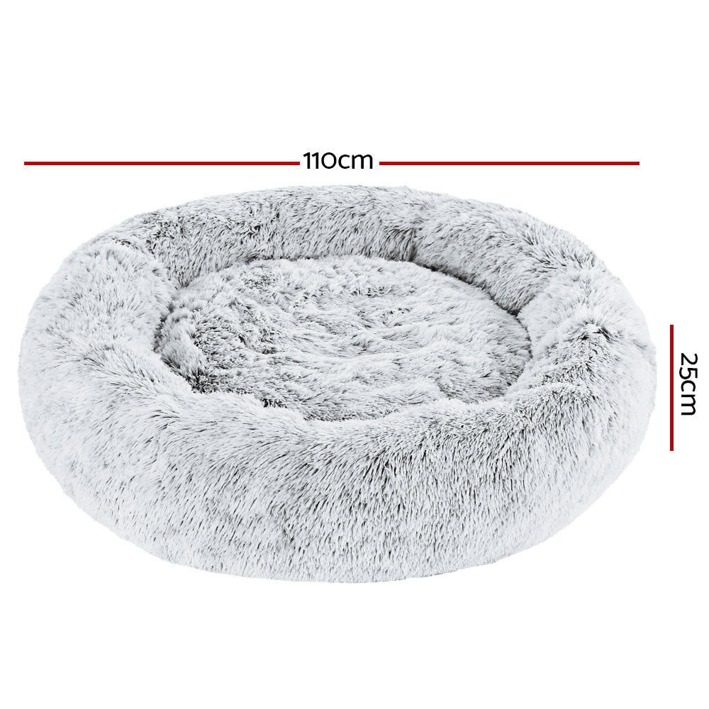 Dog Bed Pet Bed Cat Cushions Extra Large Charcoal 110cm