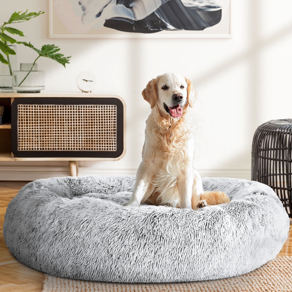 Dog Bed Pet Bed Cat Cushions Extra Large Charcoal 110cm