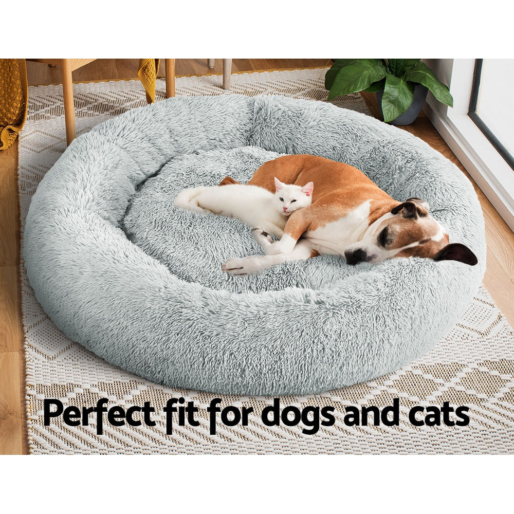 Pet Bed Dog Bed Cushions Extra Large 110cm Light Grey