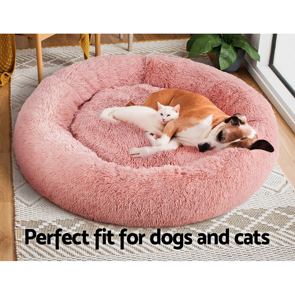 Dog Bed Pet Cushions Cat Extra Large Pink 110cm