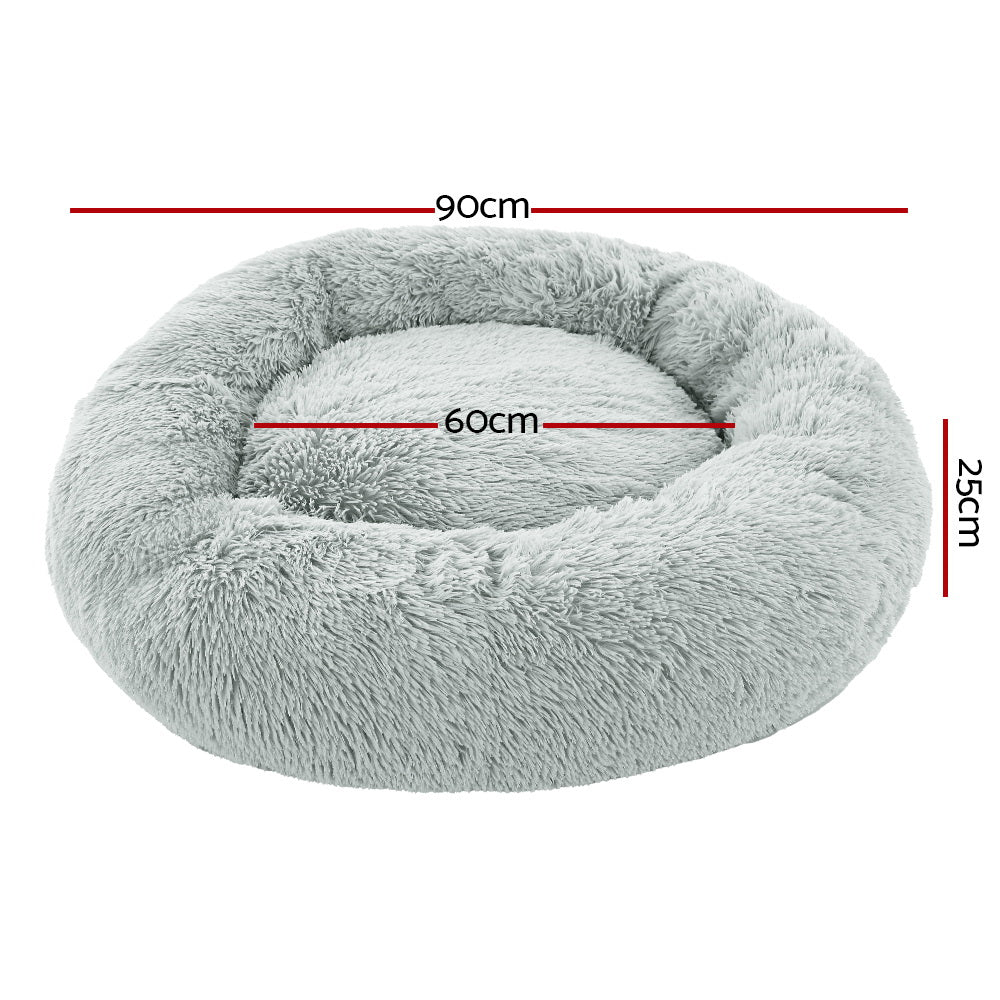 Pet Bed Dog Bed Cushions Large 90cm Light Grey