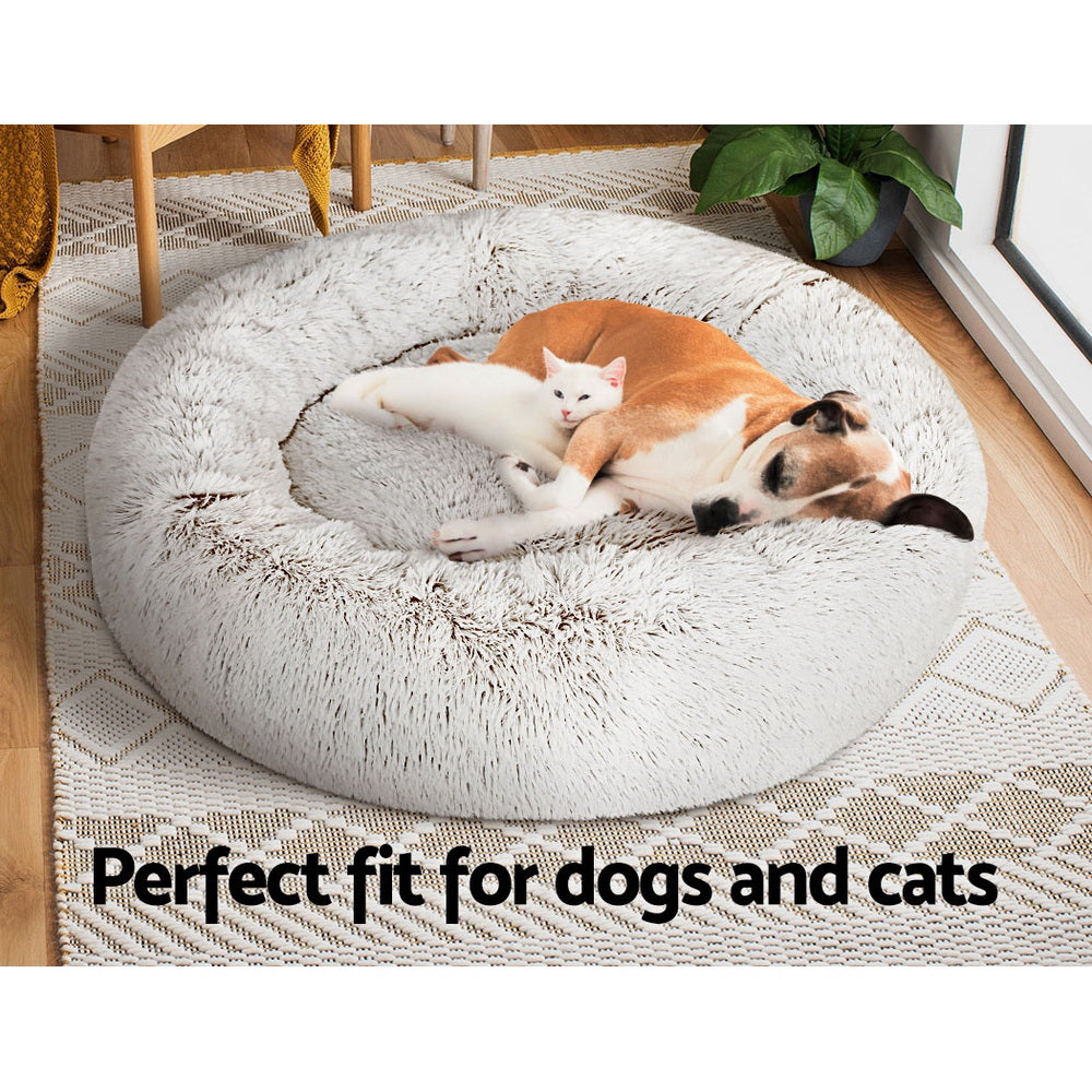 Dog Bed Pet Cushions Cat Large White 90cm