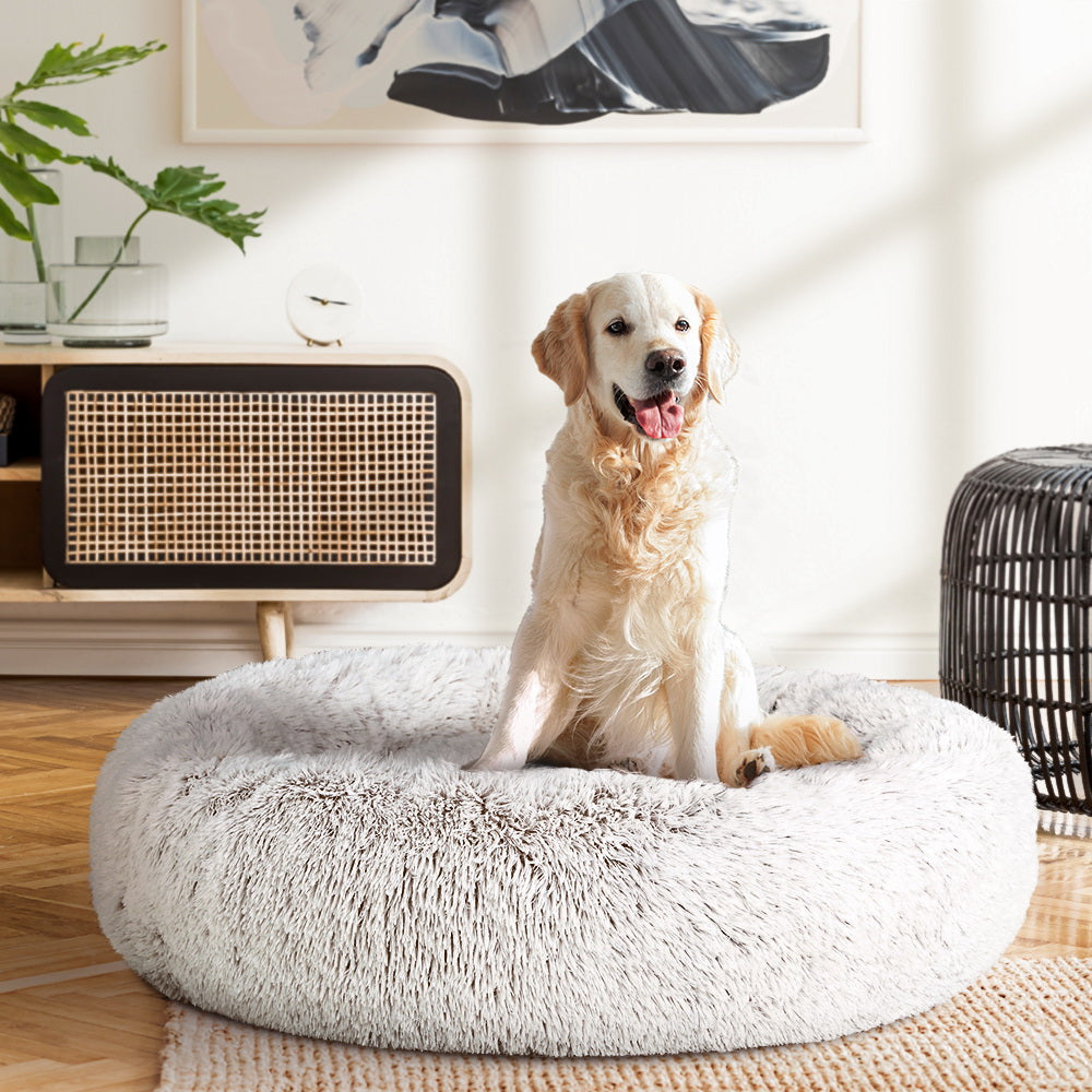 Dog Bed Pet Cushions Cat Large White 90cm