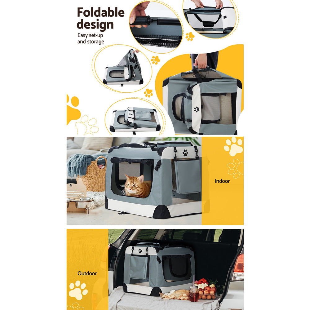 Pet Carrier Soft Crate Travel Portable Cage Kennel Large