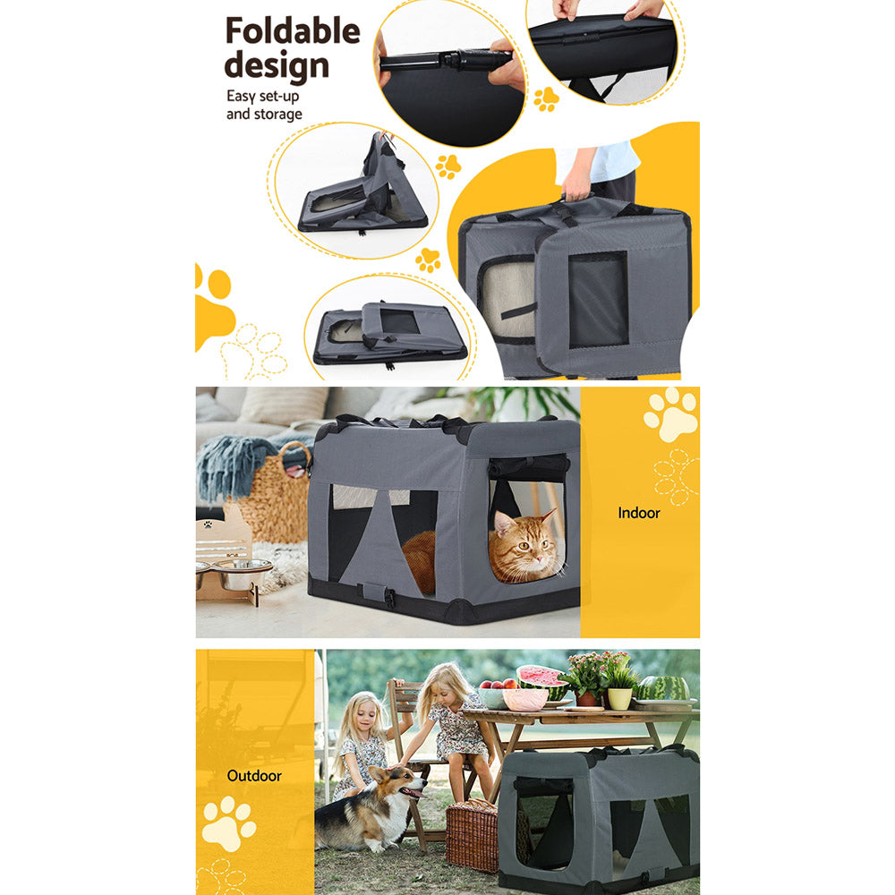 Pet Carrier Soft Crate Travel Portable Cage Kennel Medium