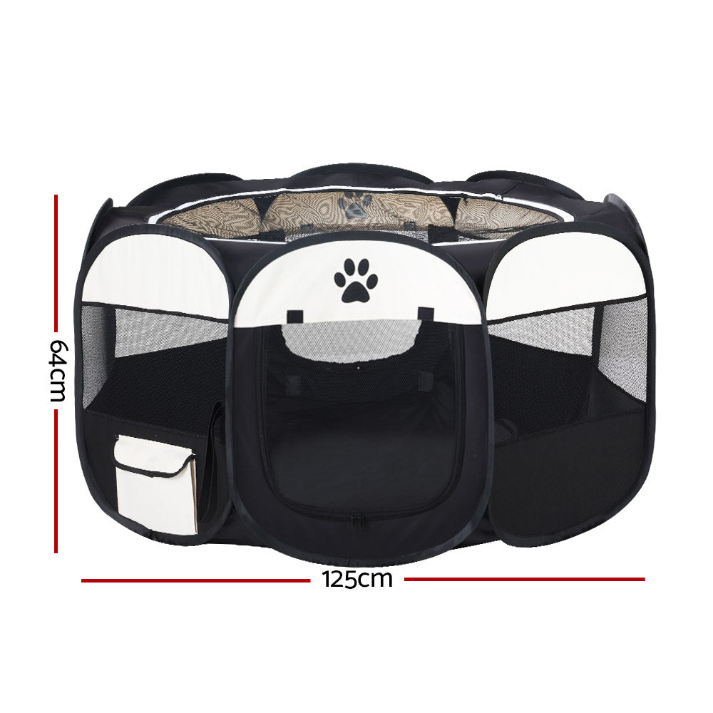 Dog Playpen Pet Enclosure Crate 8 Panel Bag Puppy Fence 2XL