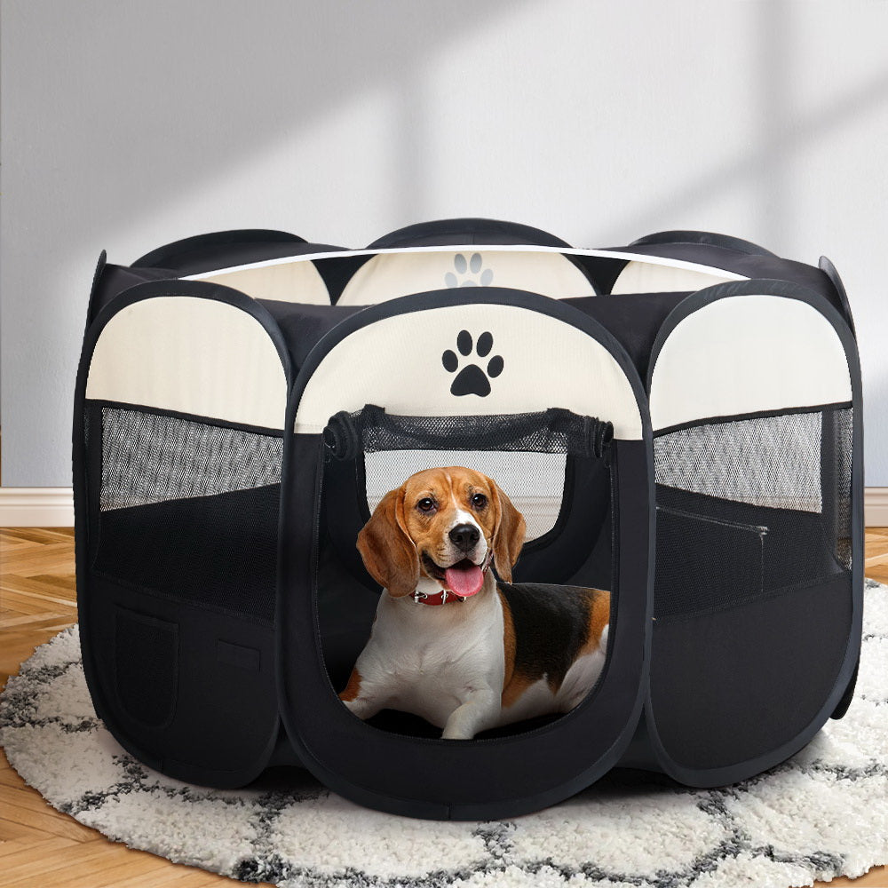 Dog Playpen Pet Enclosure Crate 8 Panel Bag Puppy Fence 2XL