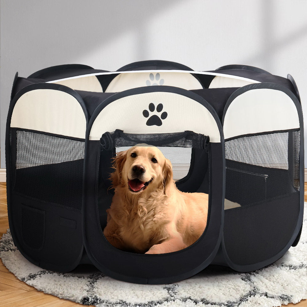 Pet Dog Playpen Enclosure Crate 8 Panel Fence Puppy 3XL