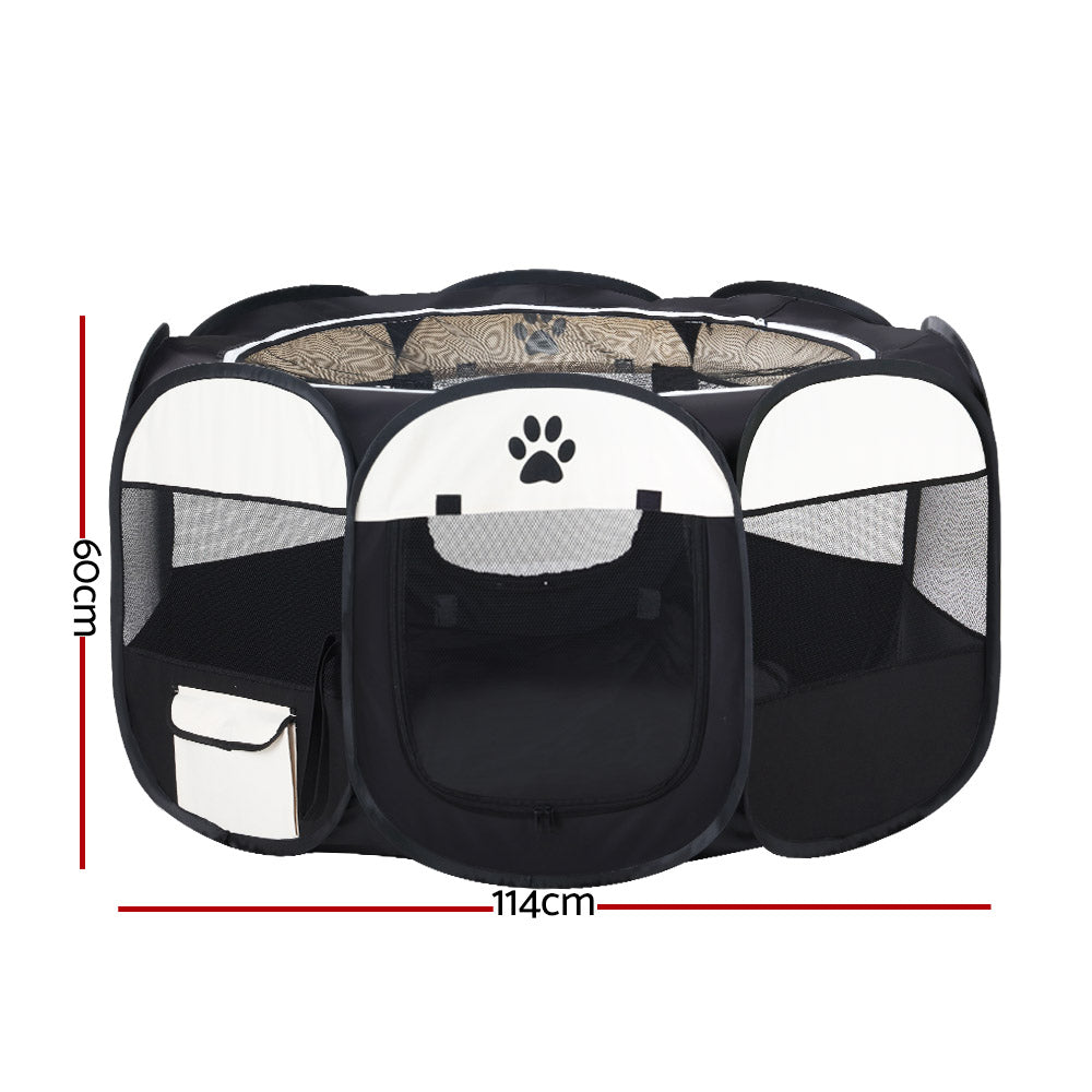 Dog Playpen Pet Enclosure Crate 8 Panel Bag Fence Puppy XL