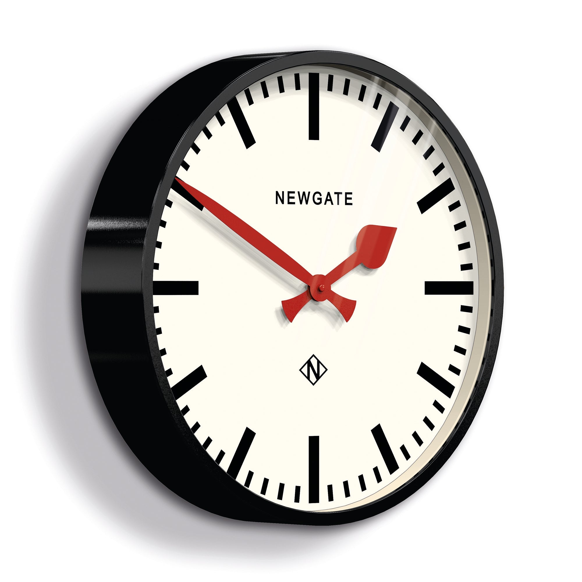 Newgate Putney Wall Clock Black