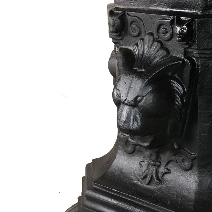 Regal Victorian Era 5 Lantern Cast Iron Garden Lamp