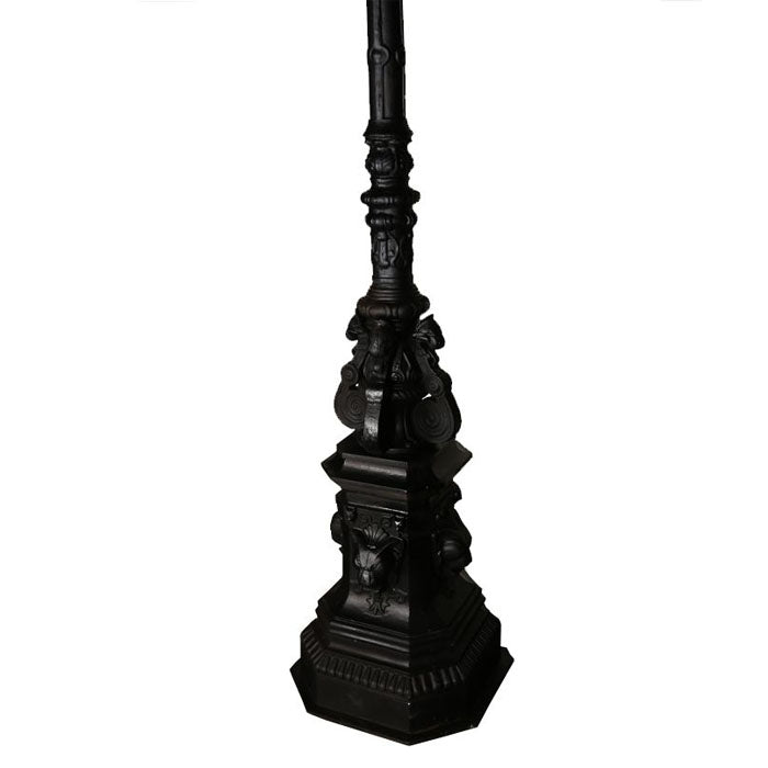 Regal Victorian Era 5 Lantern Cast Iron Garden Lamp