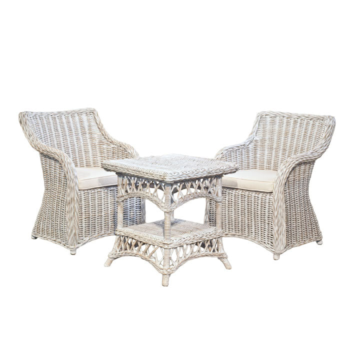 Serene Outdoor Wicker 2 Seater Table Set