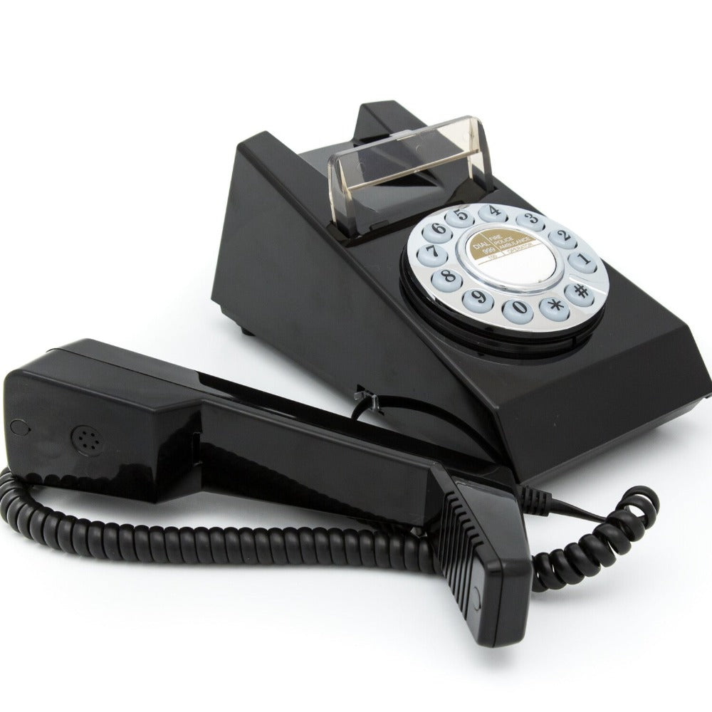 GPO Retro Trim Phone Push Button - Black