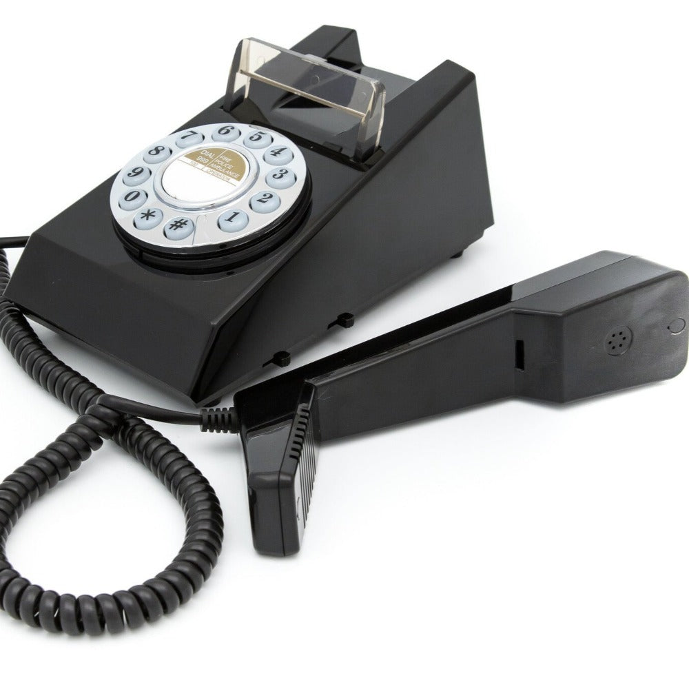 GPO Retro Trim Phone Push Button - Black