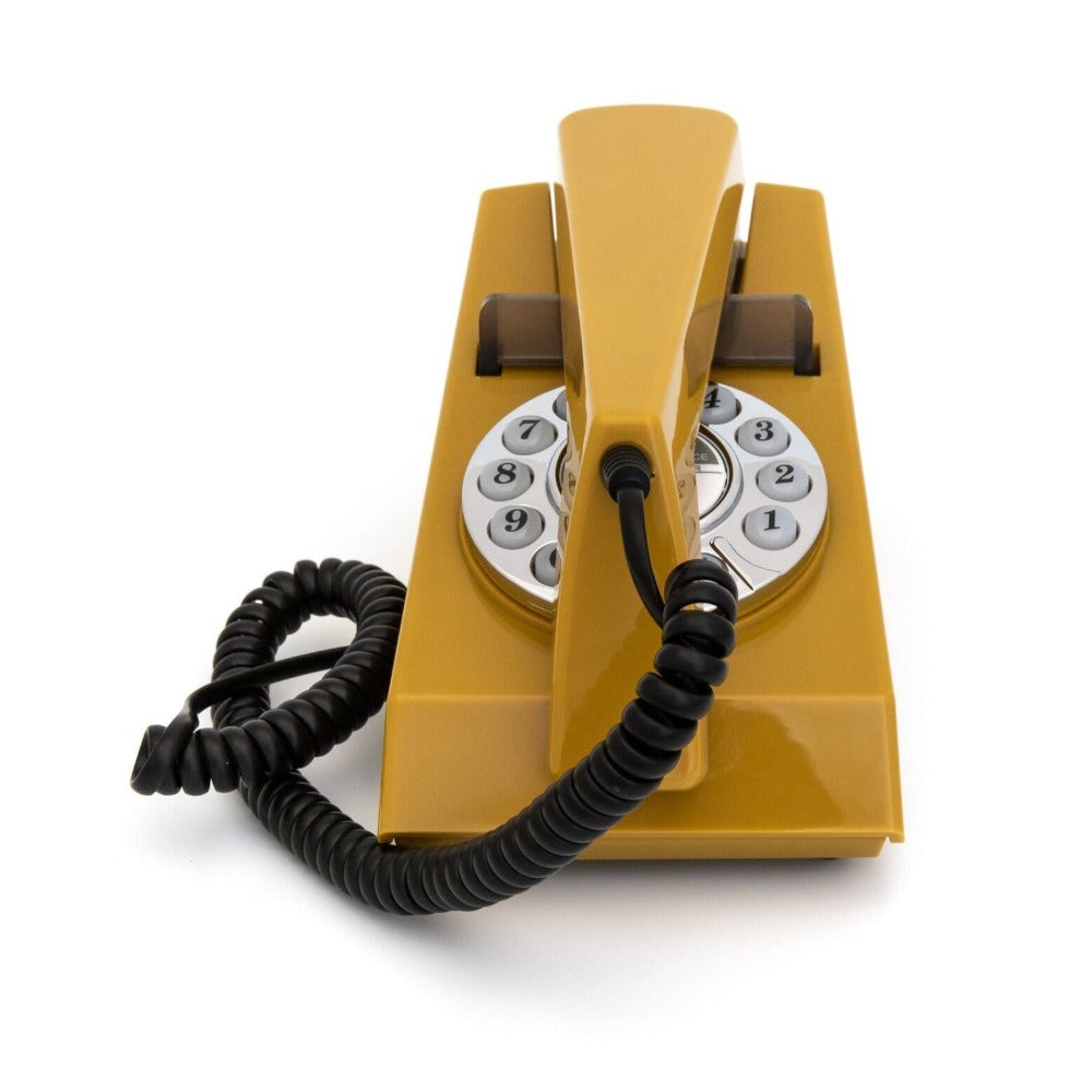 GPO Retro Trim Phone Push Button - Mustard