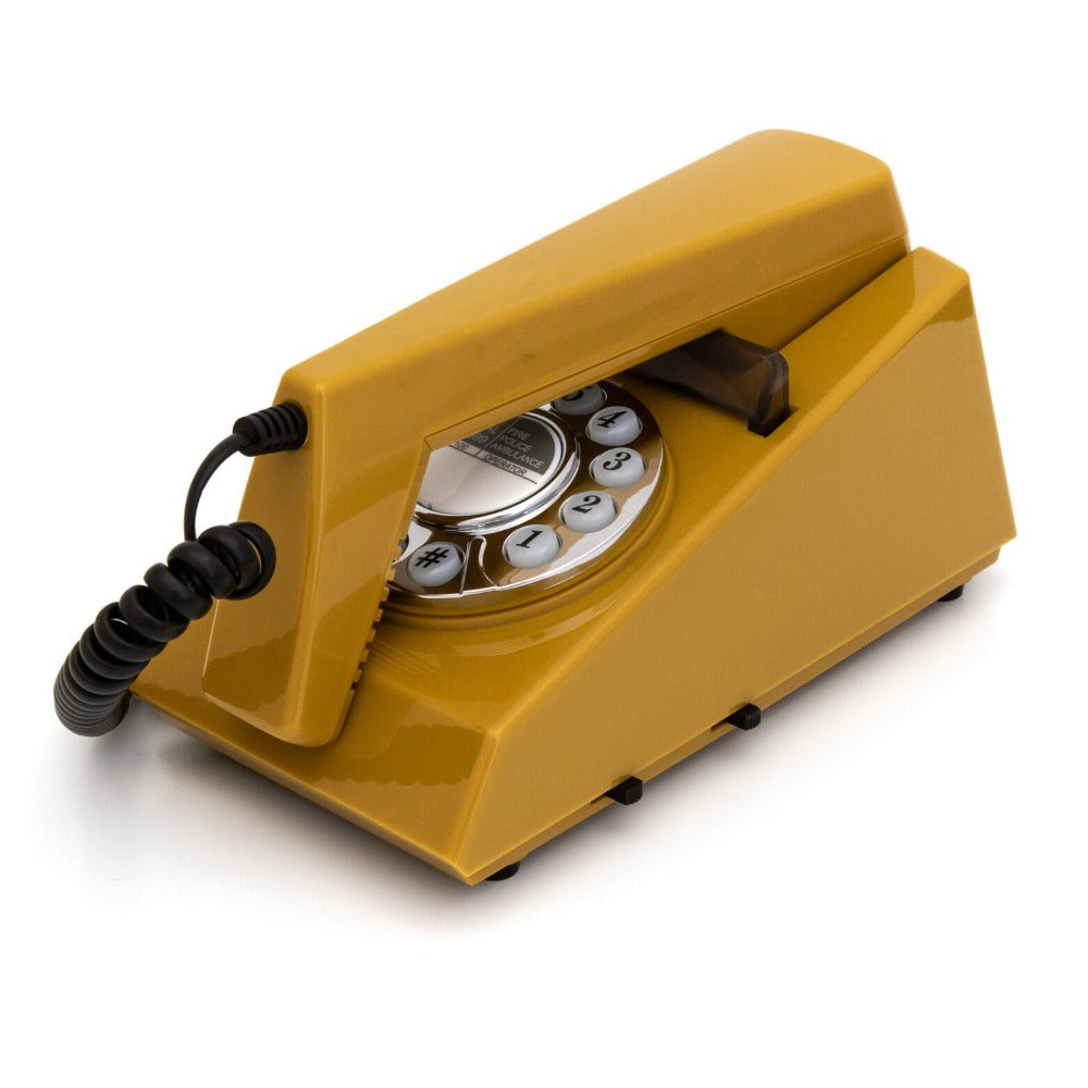 GPO Retro Trim Phone Push Button - Mustard