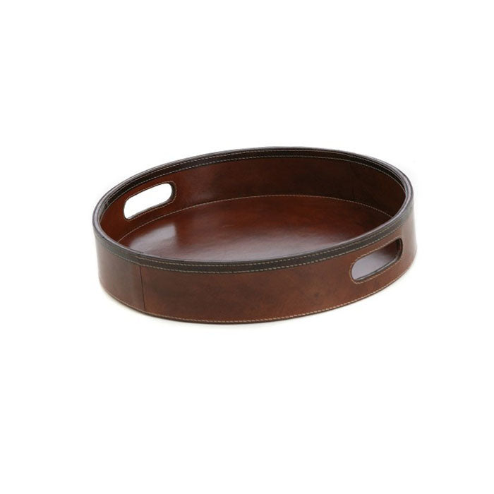 Elegant Round Leather Tray (Available In 2 Colors)