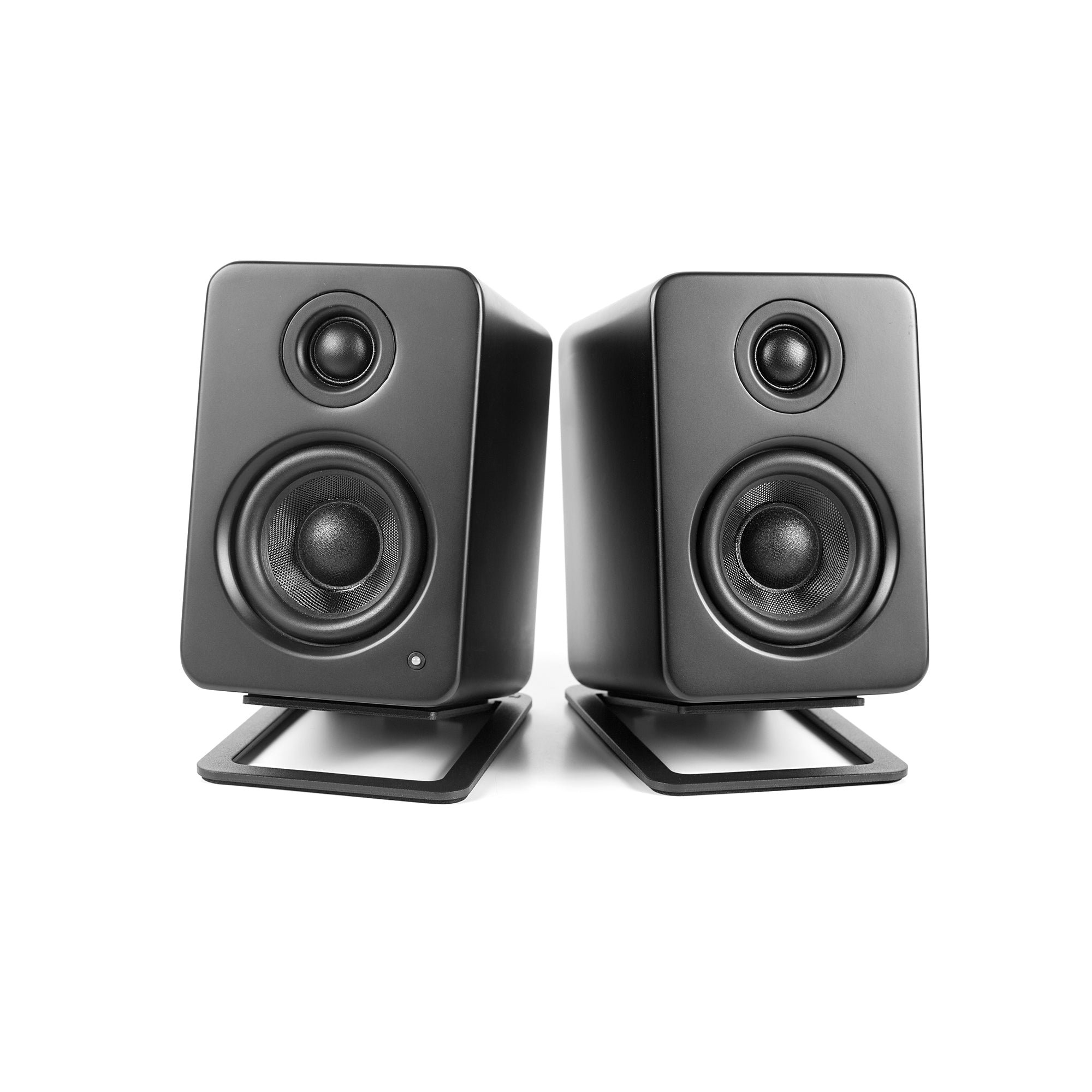 Kanto S2 Angled Desktop Speaker Stands for Small Speakers - Pair, Black