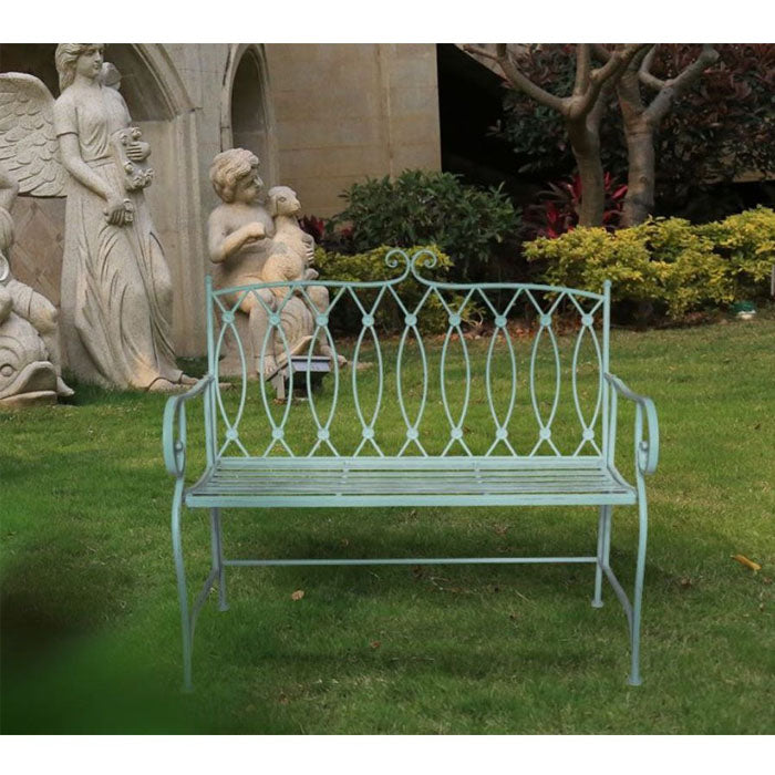 Resilient Wrought Iron Outdoor Bench