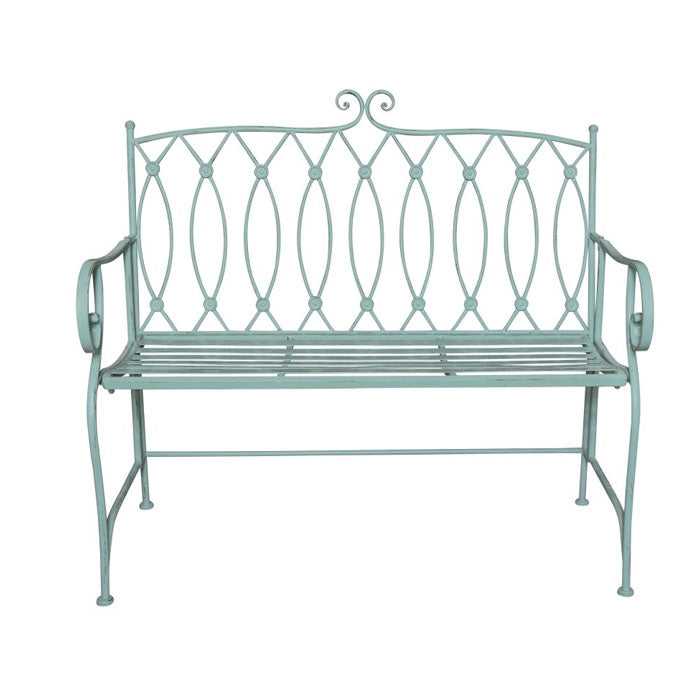 Resilient Wrought Iron Outdoor Bench