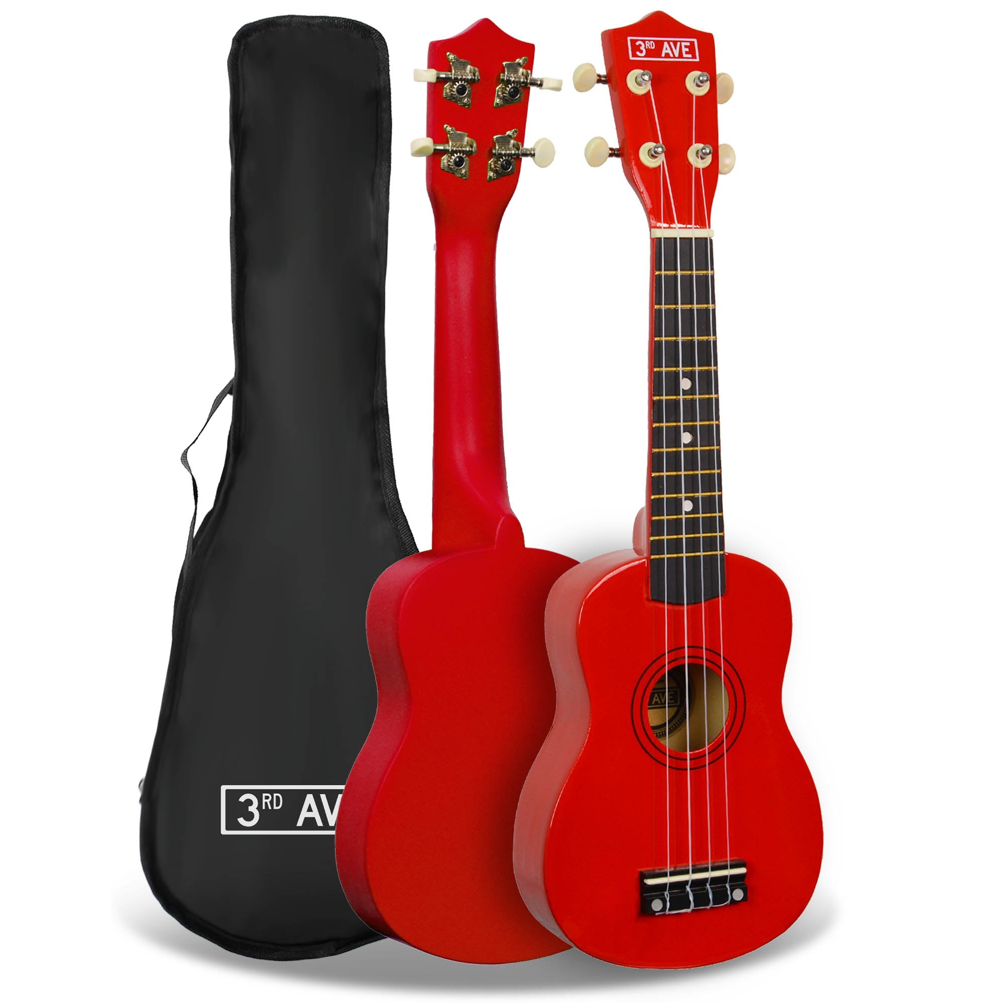 3rd Avenue Soprano Ukulele - Red