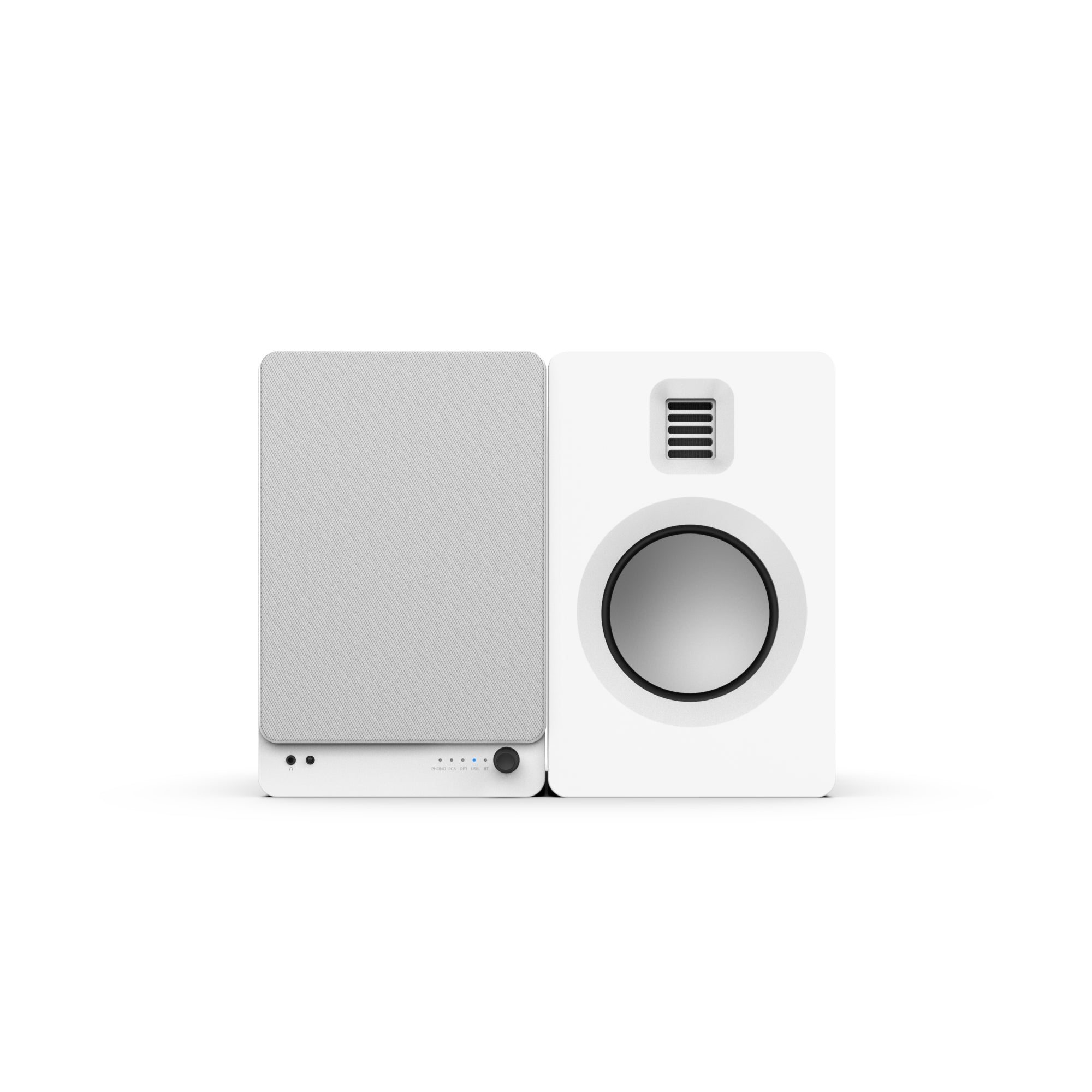 Kanto TUK 260W Powered Bookshelf Bluetooth Speakers - Pair, Matte White