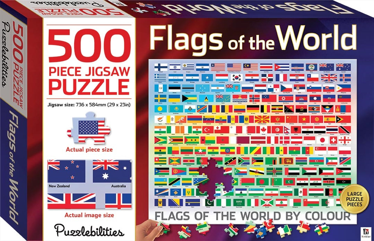 Flags of the World by Colour Jigsaw Puzzle - 500 Piece