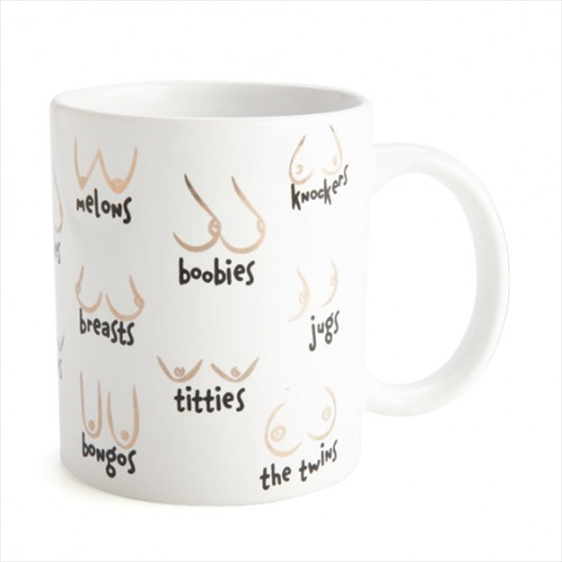 Bold and Stylish Boobs Metallic Ceramic Mug