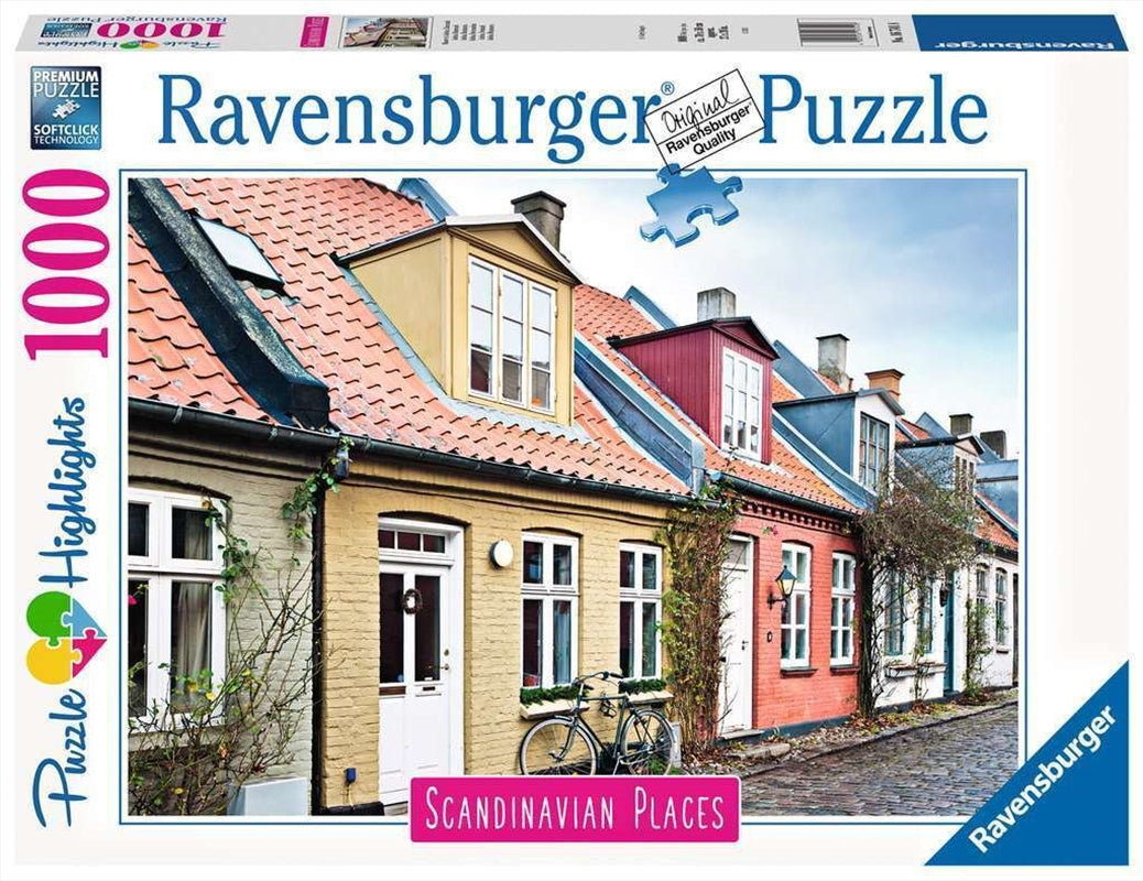 Aarhus Denmark Multi-Coloured 1000 Piece Puzzle