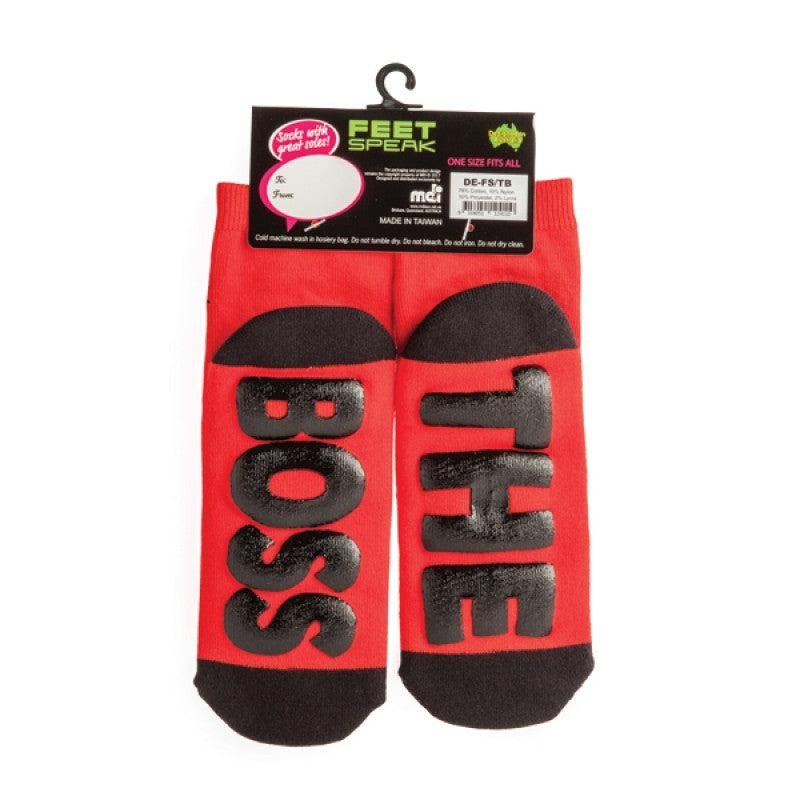 Feet Speak Men's The Boss Socks