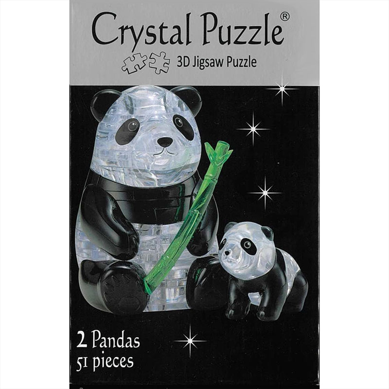 3D Crystal Puzzle - Set of 2 Pandas