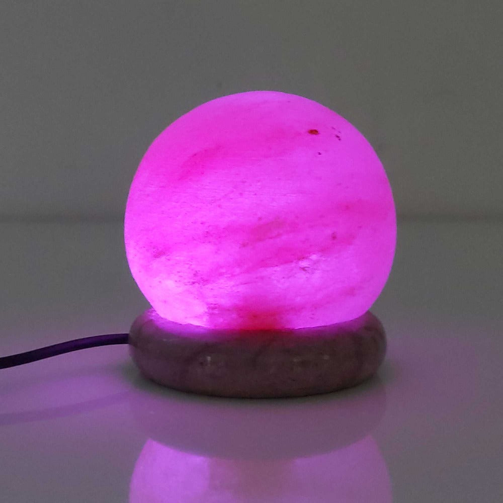 USB Colour Changing Himalayan Salt LED Lamp - Ball Shape