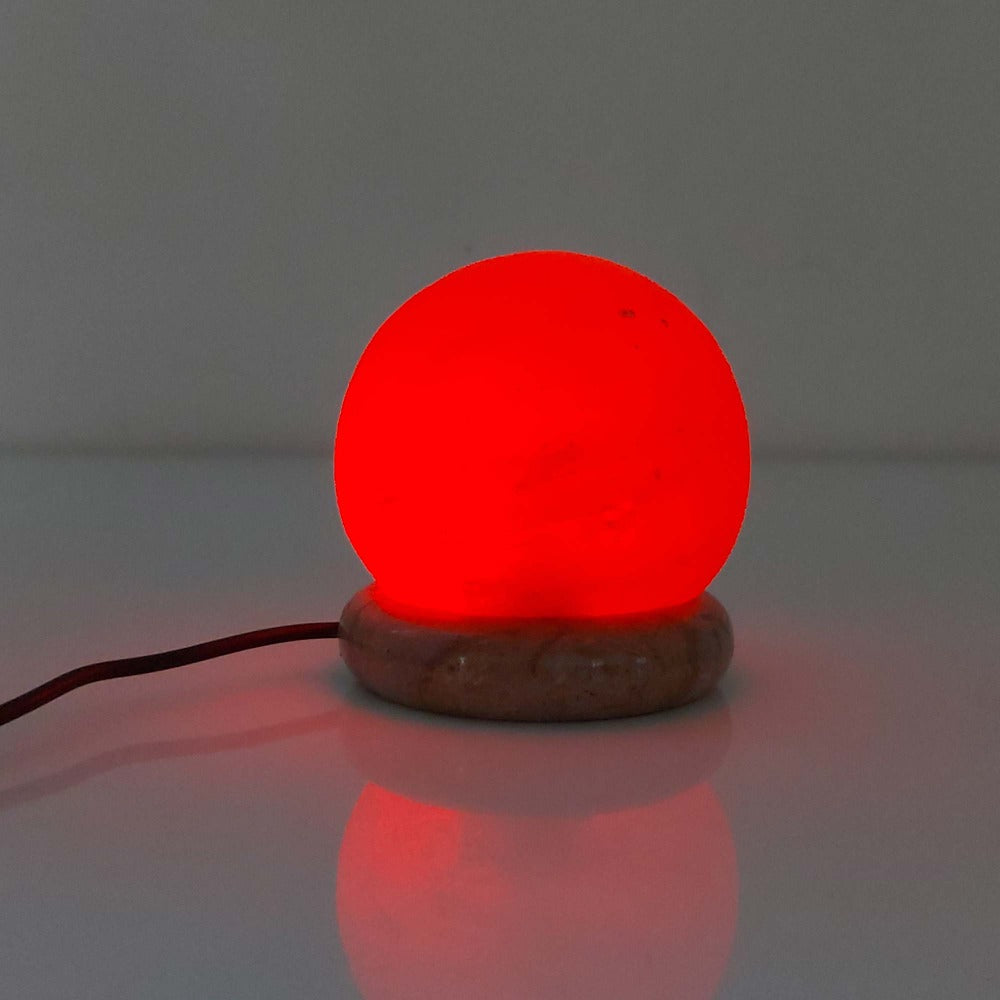 USB Colour Changing Himalayan Salt LED Lamp - Ball Shape