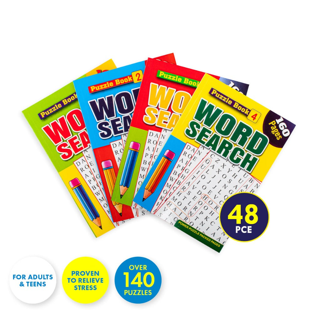 48 Nos A5 Word Search Activity Books 140 Puzzles 160 Pages V3