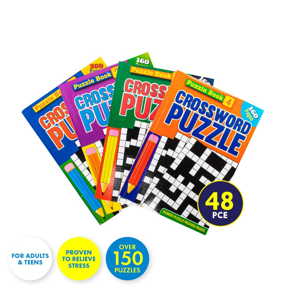 48 Nos A5 Crossword Puzzle Activity Books 150 Puzzles 160 Pages