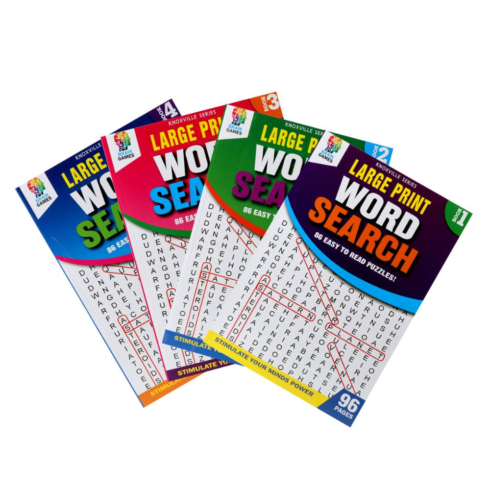 24Nos A4 Word Search Activity Books 86 Puzzles 96 Pages V2