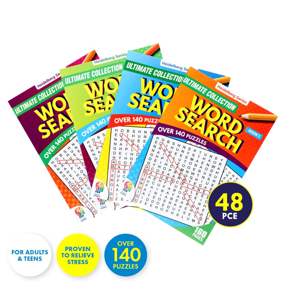 48 Nos A5 Word Search Activity Books 140 Puzzles 160 Pages V2