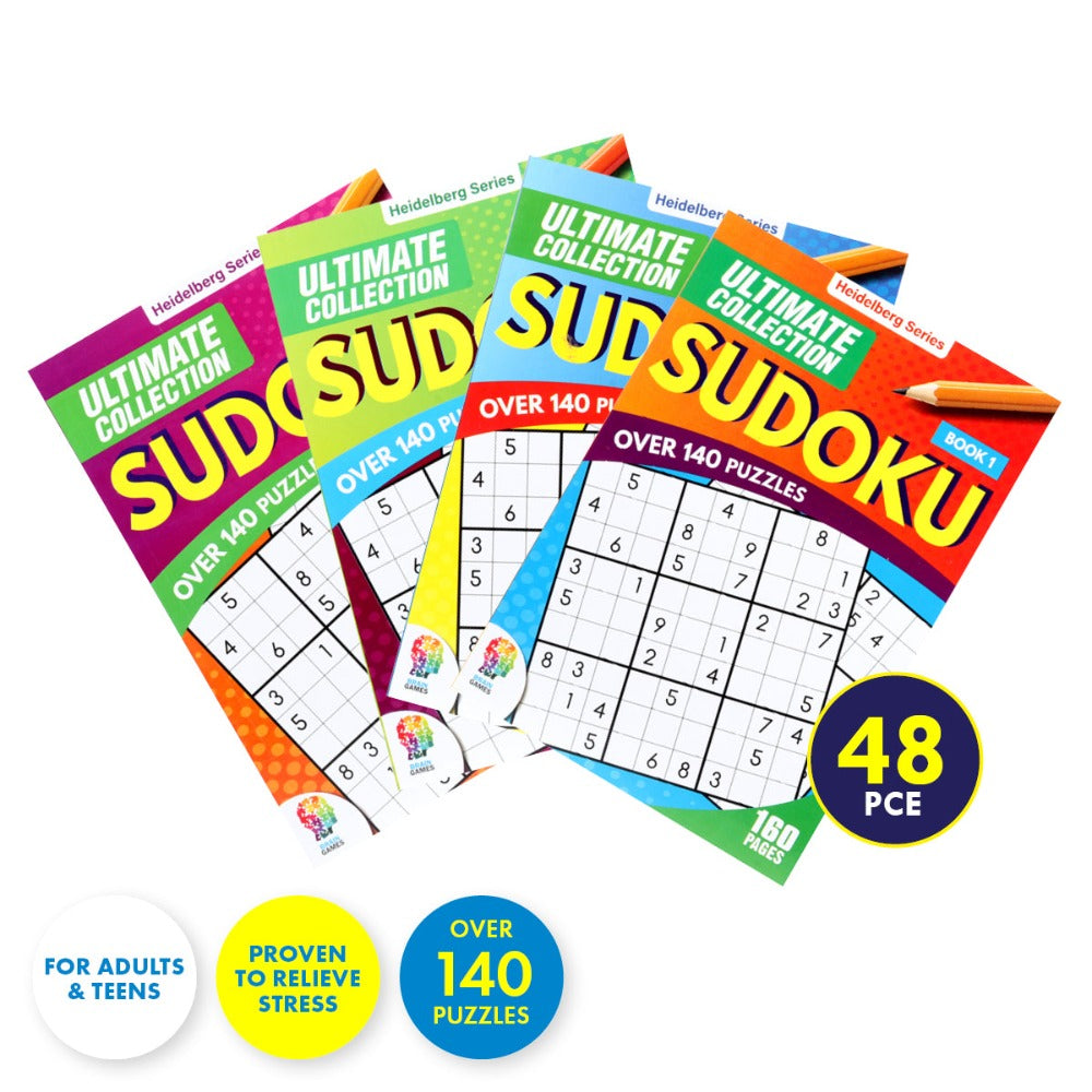 48 Nos A5 Sudoku Puzzle Activity Books 140 Puzzles 160 Pages V2